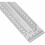 Silver T400mm marking ruler, stainless steel drill ruler, marking tool, precision marking tool VHV 4
