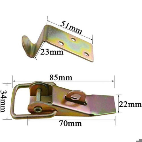 lever lock spring loaded toggle lock small tension lock push lock lever lock VHV 1
