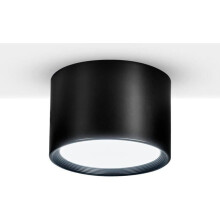 LED ceiling spotlight black, warm white 6000K, 12W, ceiling light for living room, dining room, kitchen, hall, bedroom, 85cm, VHV