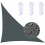 Waterproof triangular sun sail made of stretched canvas, UV protection, waterproof fabric, weatherproof, SCHE VHV 1