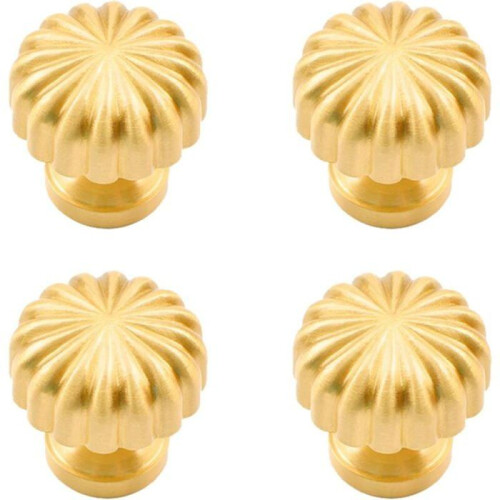 Solid brass pumpkin round handles knobs for dresser kitchen bathroom cabinet door drawer VHV