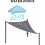 Waterproof triangular sun sail made of stretched canvas, UV protection, waterproof fabric, weatherproof, SCHE VHV 3