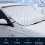 Car windshield cover, foldable magnetic protection, frost protection, universal, VHV 3