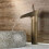 Classic antique brass basin mixer with one lever, cold water tap VHV 3