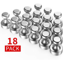 Neodymium magnets N52 18 pieces 12 x 16 mm strong magnets for refrigerator and magnetic board THV