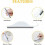 Shower squeegee with wall hook for cleaning windows and mirrors white VHV 4