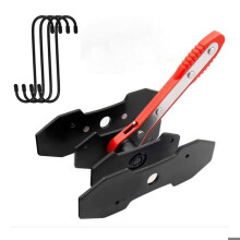Ratchet brake caliper piston reset tool with 4 steel plates and replacement hooks VHV