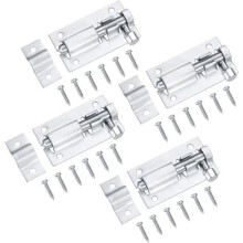 Set of 4 stainless steel sliding door locks for bedroom and toilet VHV