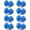 Set of 8 protective caps for trampoline posts, end caps for 25 mm safety posts, VHV 1