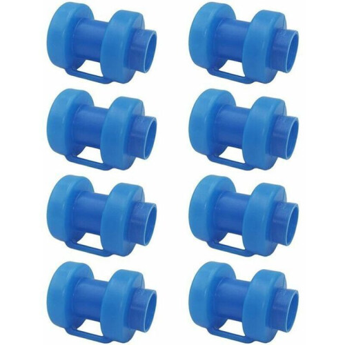 Set of 8 protective caps for trampoline posts, end caps for 25 mm safety posts, VHV