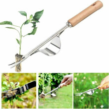 Stainless steel hand weeder, Y-shaped tool for quick weeding of soil and gardens VHV
