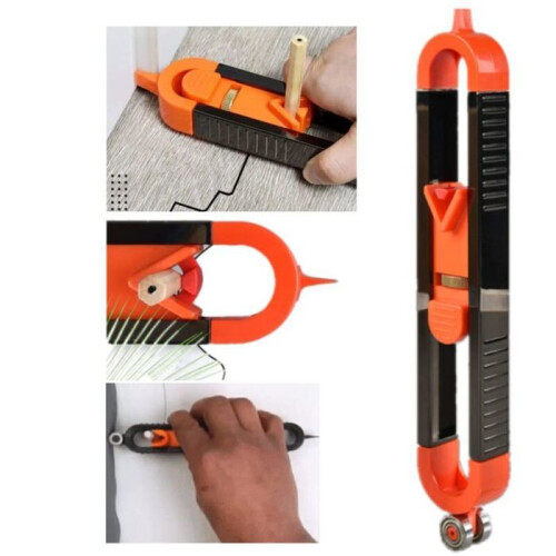 Profile scanning ruler, contour gauge for copying irregular shapes with adjustable VHV lock 1