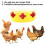 Set of 12 automatic drinking water dispensers for poultry, side mounting, VHV 3