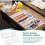Set of 2 stackable makeup organizers for desk and bathroom, transparent, VHV 4