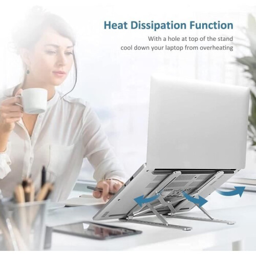 Laptop Stand, Adjustable and Foldable, Compatible with MacBook Air/Pro, Dell XPS, HP, Lenovo – JAESAN 1