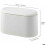 Push-pull lid mini waste bin for countertop use, white, for kitchen, bathroom and office, odor-proof, VHV 2