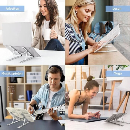 Laptop Stand, Adjustable and Foldable, Compatible with MacBook Air/Pro, Dell XPS, HP, Lenovo – JAESAN 2