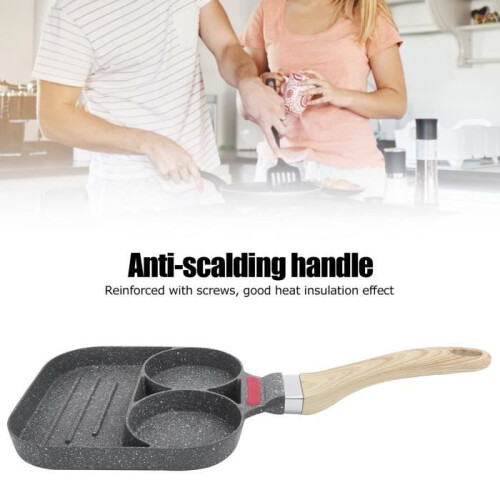 Egg pan - TMISHION - Aluminum - Anti-burn - Non-stick coating - Suitable for all heat sources 2