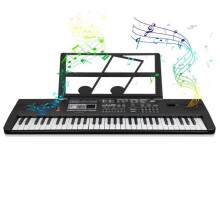 VGEBY MQ-6104 61-Key Electric Digital Piano with Microphone, Portable