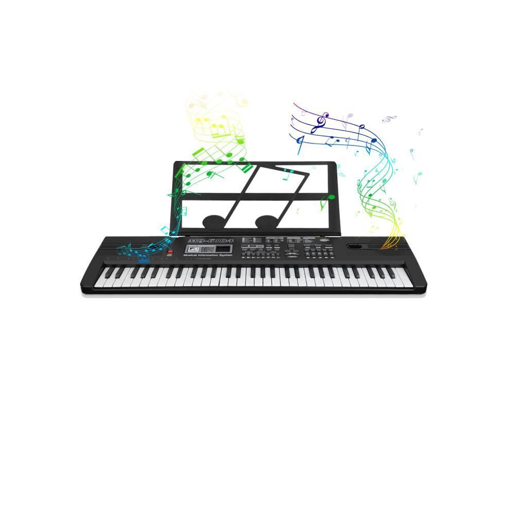 VGEBY MQ-6104 61-Key Electric Digital Piano with Microphone, Portable