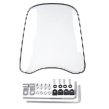 Universal wind deflector for motorcycle windows, clear, 2 mm thick