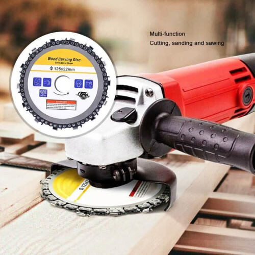 Chainsaw disc, 5 inch saw blade, chainsaw disc for angle grinder, wood cutting disc for 1