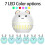 Cute hamster-shaped USB aroma diffuser, mini cool mist humidifier with colorful night light 3