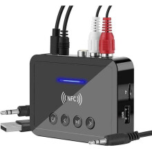 Bluetooth Adapter - VHV - FM Transmitter/Receiver - Bluetooth 5.0 - AUX 3.5 mm - RCA Wireless NFC