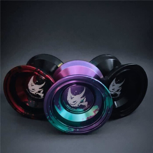 Devil Imp pattern alloy yo-yo with 10 ball bearings, non-reactive yo-yo for advanced players, kids and beginners 1 1