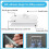 36 transparent plastic adhesive hooks for kitchen and bathroom, VHV 3