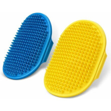 VHV 2-pack grooming brushes for dogs and cats with rubber handle