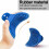 VHV 2-pack grooming brushes for dogs and cats with rubber handle 2