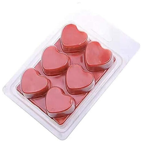 Heart-shaped wax molds - Transparent wax molds Plastic wax molds 2