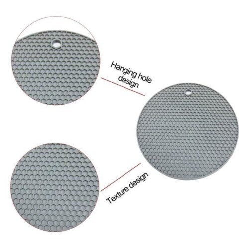 Coasters - VHV - Silicone round - Set of 5 - Non-slip - Durable 2