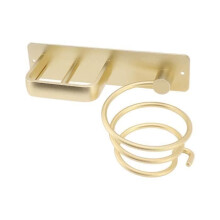 Aluminum hair dryer holder, hair straightener storage rack, home decor
