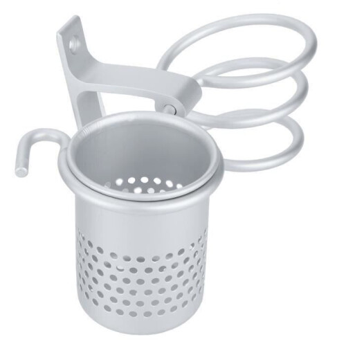 Wall-mounted hairdryer holder for bathroom, toilet, decorative comb 2