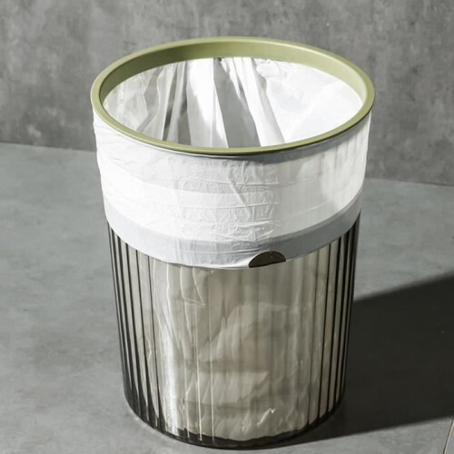 Transparent container with top ring, easy-to-attach lid, coffee color, ideal for pharmacies 1