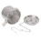 Stainless steel tea filter with hanging chain, diameter 12 cm, 4.7 inches 4