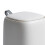 Attachable desk waste bin, mini waste bin with lid for pharmacy, dark blue and white 2