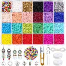 14,400 pony beads for bracelets, jewelry making and crafts