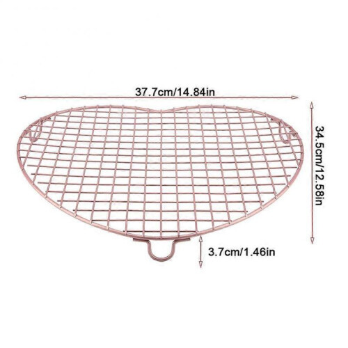 Heart Shaped Cooling Rack Cake Biscuit Pie Cooler Tray Stand Rack Kitchen Baking Tool 2