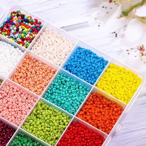 14,400 pony beads for bracelets, jewelry making and crafts 2
