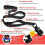 Robust dog leash, 1.5 m extendable anti-pull dog leash with comfortable handle for small, medium and large dogs, black 4