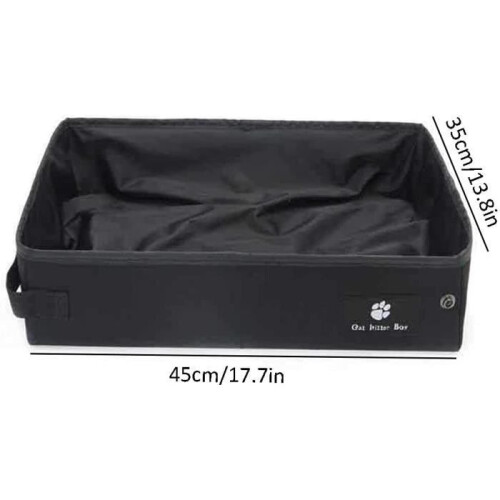 Portable Cat Litter Box – Nameless – Foldable – 600D Oxford Fabric – Waterproof – Non-Slip 1