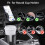 2-in-1 car phone holder, cup holder, black, 360 rotatable, compatible with multiple formats 2