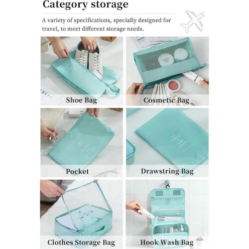 Luggage Organizer - Brand - Model - 10 Pieces - Waterproof - Large Capacity - Unisex 1