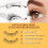 Natural magnetic false eyelashes - reusable with applicator, no glue needed, easy to apply and remove, included 3