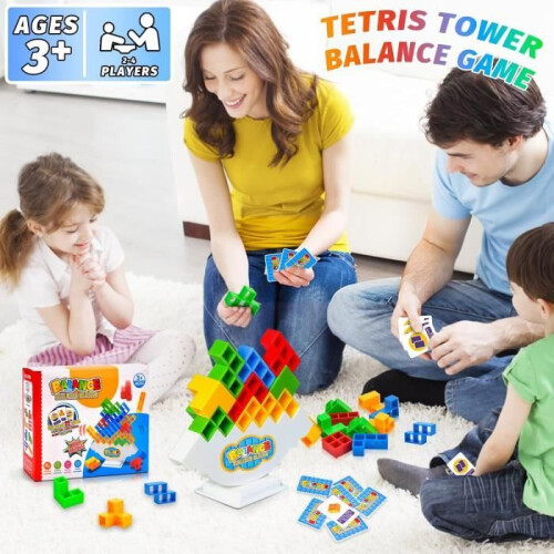 Tetris Stacking Game - Russian Stacking Blocks - 48 Pieces - Children's Toys 1