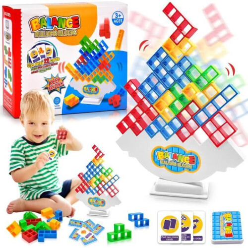 Tetris Stacking Game - Russian Stacking Blocks - 48 Pieces - Children's Toys
