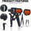 Forearm Trainer - Gripster - Adjustable Resistance - Black - Unisex - Steel and Plastic 2